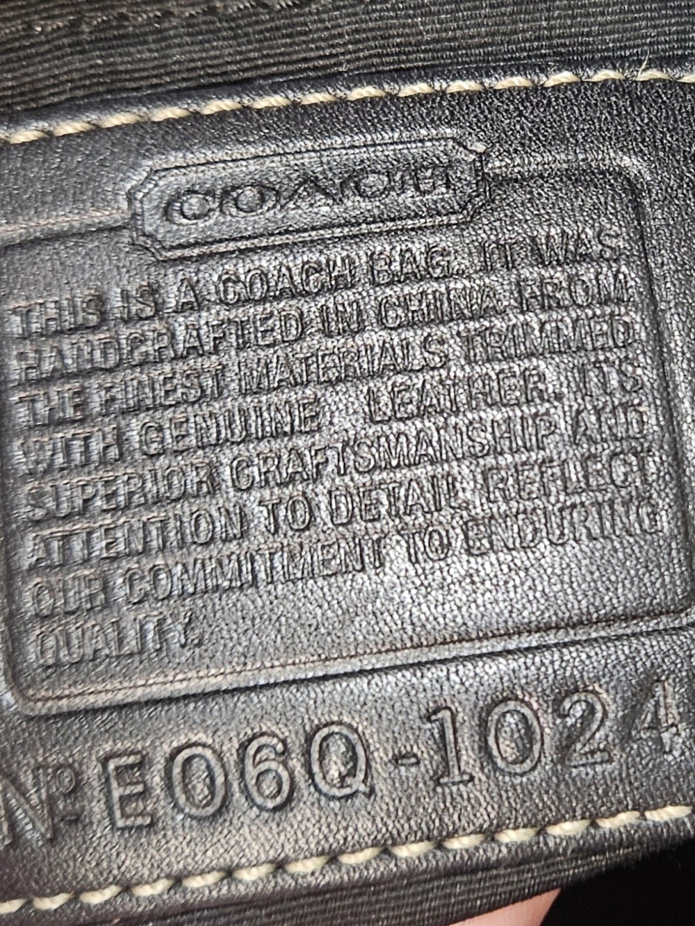 Coach Hampton Vintage 2006 Black Signature Canvas Tote with Silver Hardware - Picture 8 of 15